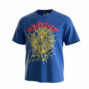 SP5DER Web Graphic T-Shirt Blue